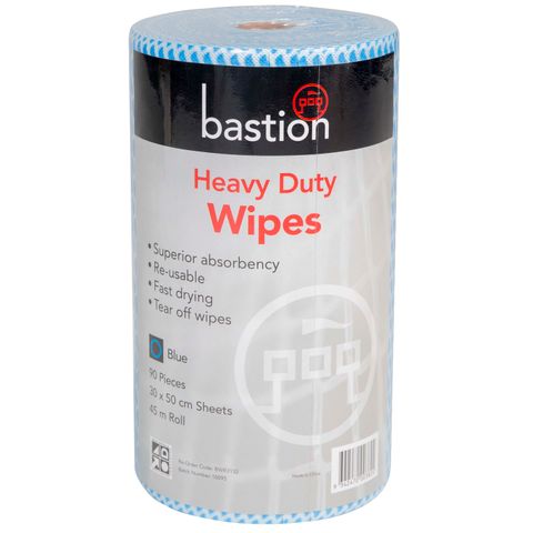 WIPES - HEAVY DUTY - BLUE (CTN 4 ROLLS)