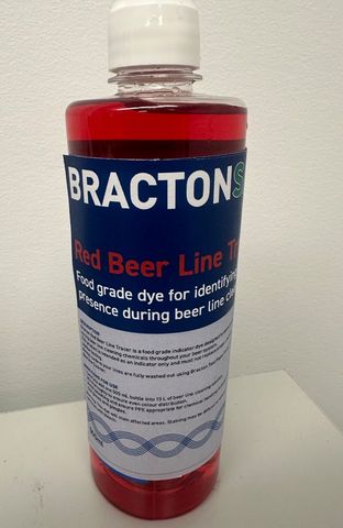 BRACTON SAFE  Beer Line Tracer Food Grade Red Dye 12x500ml