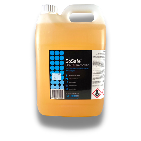 GRAFFITI REMOVAL So Safe BLUE LABEL SPRAYABLE GEL , 5LT
