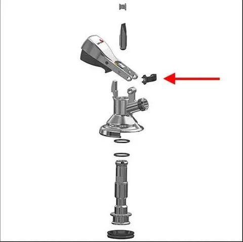 KEG COUPLER HANDLE HINGE PIN / MICROMATIC