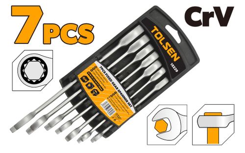 SPANNER FIXED COMB GEAR 8MM-19MM 7PCS
