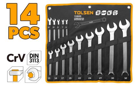 SPANNER COMBINATION SET 14PCS 6-32MM