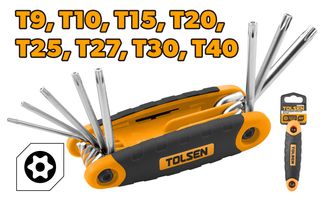 HEX KEY FOLDING TORX SET 8PCS
