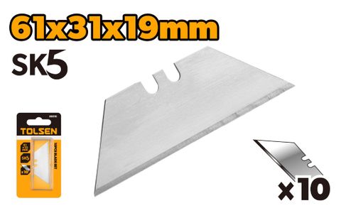 KNIFE BLADE SET 10PCS 61 x 31 x 19MM