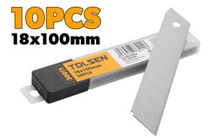KNIFE BLADE SET 10PCS 18 x 100 x 0.5MM