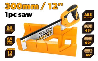 SAW MITRE BOX WITH BACK SAW SET