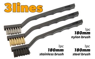 WIRE BRUSH SET 3PCS 180MM