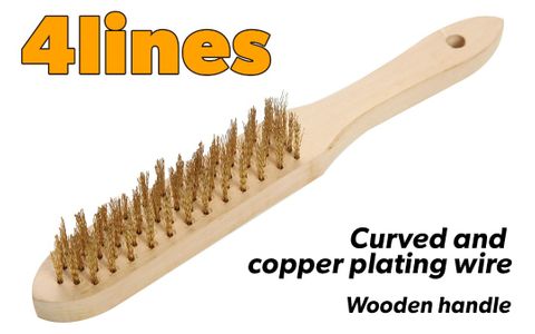 WIRE BRUSH (CURVED) 4 LINES