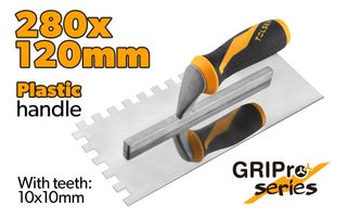 PLASTERING TROWEL WITH TEETH 280 x 120MM