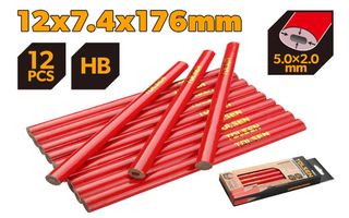 CARPENTER PENCIL 12PC 180MM