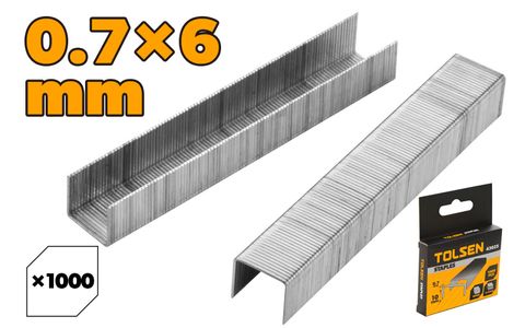 STAPLE GUN STAPLES 6MM 1000PC