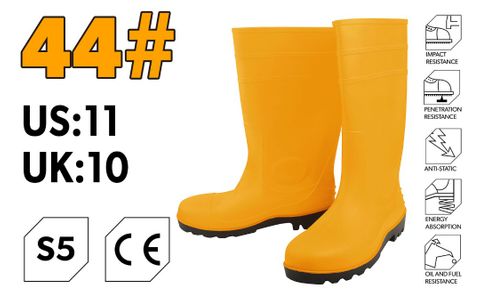 GUMBOOT WITH STEEL CAP TOE #44