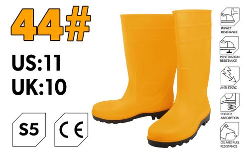 GUMBOOT WITH STEEL CAP TOE #44