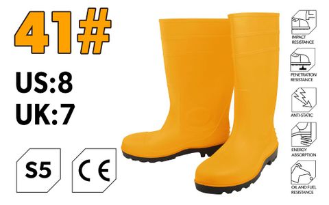 GUMBOOT WITH STEEL CAP TOE #41