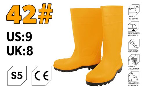 GUMBOOT WITH STEEL CAP TOE #42