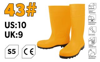 GUMBOOT WITH STEEL CAP TOE #43