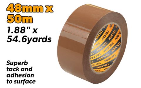 TAPE BOPP 4.8 X 50M BROWN