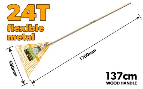 RAKE STEEL LAWN 24 TEETH