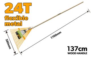 RAKE STEEL LAWN 24 TEETH