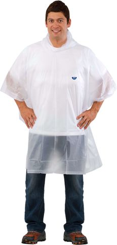 PONCHO REUSABLE CLEAR
