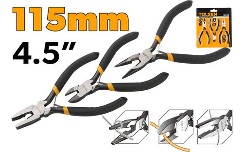 PLIERS MINI 3PC SET 115MM