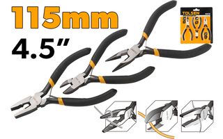 PLIERS MINI 3PC SET 115MM