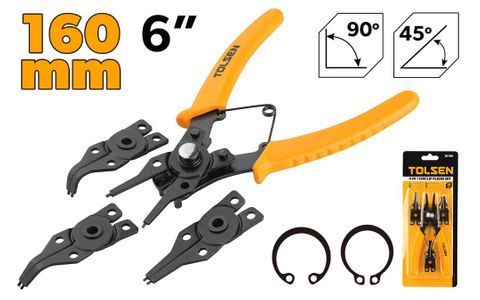 CIRCLIP PLIERS SET 4 IN 1 6 INCH 160MM