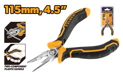 PLIERS MINI LONG NOSE 4.5 INCH 115MM
