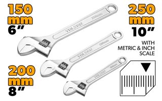 WRENCH ADJUSTABLE 3PCS 6,8,10 INCH