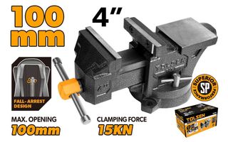BENCH VICE 100MM 4 INCH/15KN