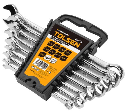 SPANNER COMB SET 8PCS 5/16-3/4 INCH