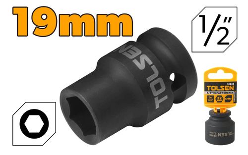 SOCKET IMPACT 19MM 1/2 INCH