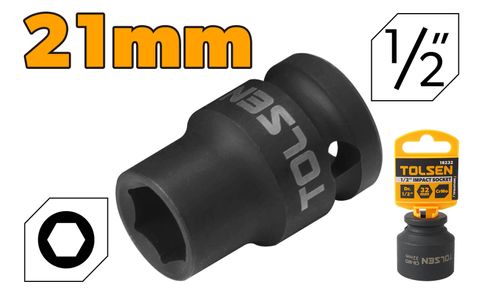 SOCKET IMPACT 21MM 1/2 INCH
