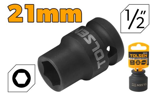 SOCKET IMPACT 21MM 1/2 INCH