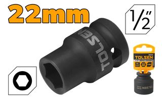 SOCKET IMPACT 22MM 1/2 INCH