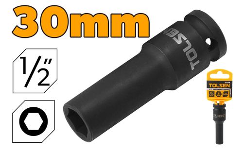 SOCKET DEEP IMPACT 30MM 1/2 INCH