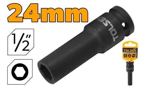 SOCKET DEEP IMPACT 24MM 1/2 INCH
