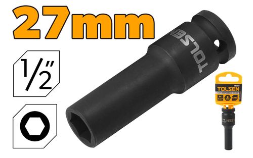 SOCKET DEEP IMPACT 27MM 1/2 INCH