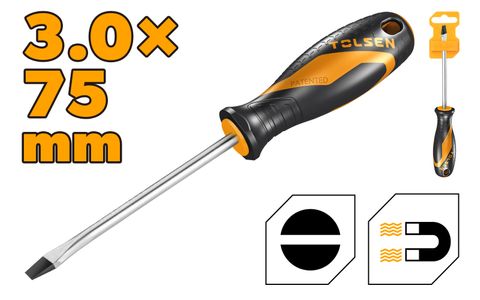 SCREWDRIVER SLOTTED 3 x 75MM