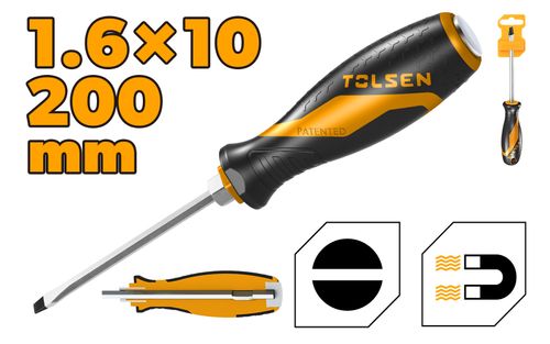 SCREWDRIVER GO-THROUGH 1.6 x 10 x 200MM