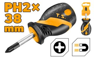 SCREWDRIVER STUBBY PH2 x 38MM