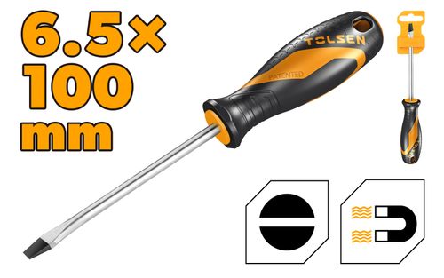 SCREWDRIVER SLOTTED 6.5 x 100MM