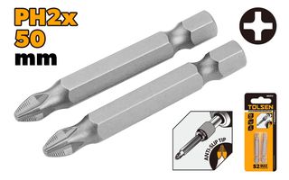 SCREWDRIVER BITS 2PC SET PH2 x 50MM