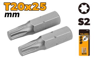 SCREWDRIVER BITS 2PC SET T20 x 25MM