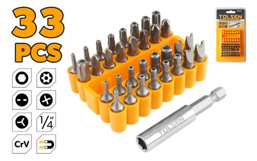 SCREWDRIVER BITS SET 33PC