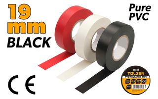 INSULATING TAPE BLACK 0.13 x 19MM x 9.15M