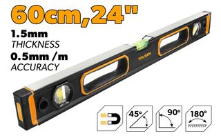 LEVEL SPIRIT WITH MAGNETIC 600MM