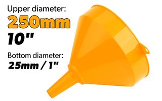 FUNNEL PP 250MM 10 INCH