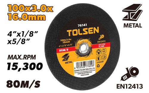 CUTTING-OFF WHEEL DEPRESSED CENTRE 100 x 3.0 x 16MM