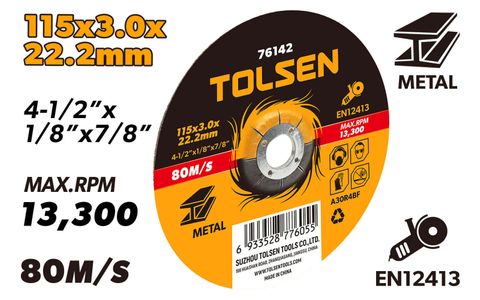CUTTING-OFF WHEEL DEPRESSED CENTRE 115 x 3.0 x 22.2MM